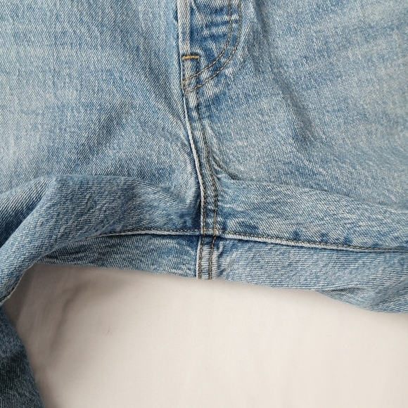 Levi's Premium Wedgie Straight Jeans in Tango Hustle Medium Wash Raw Hem 30 (10) - Picture 9 of 15